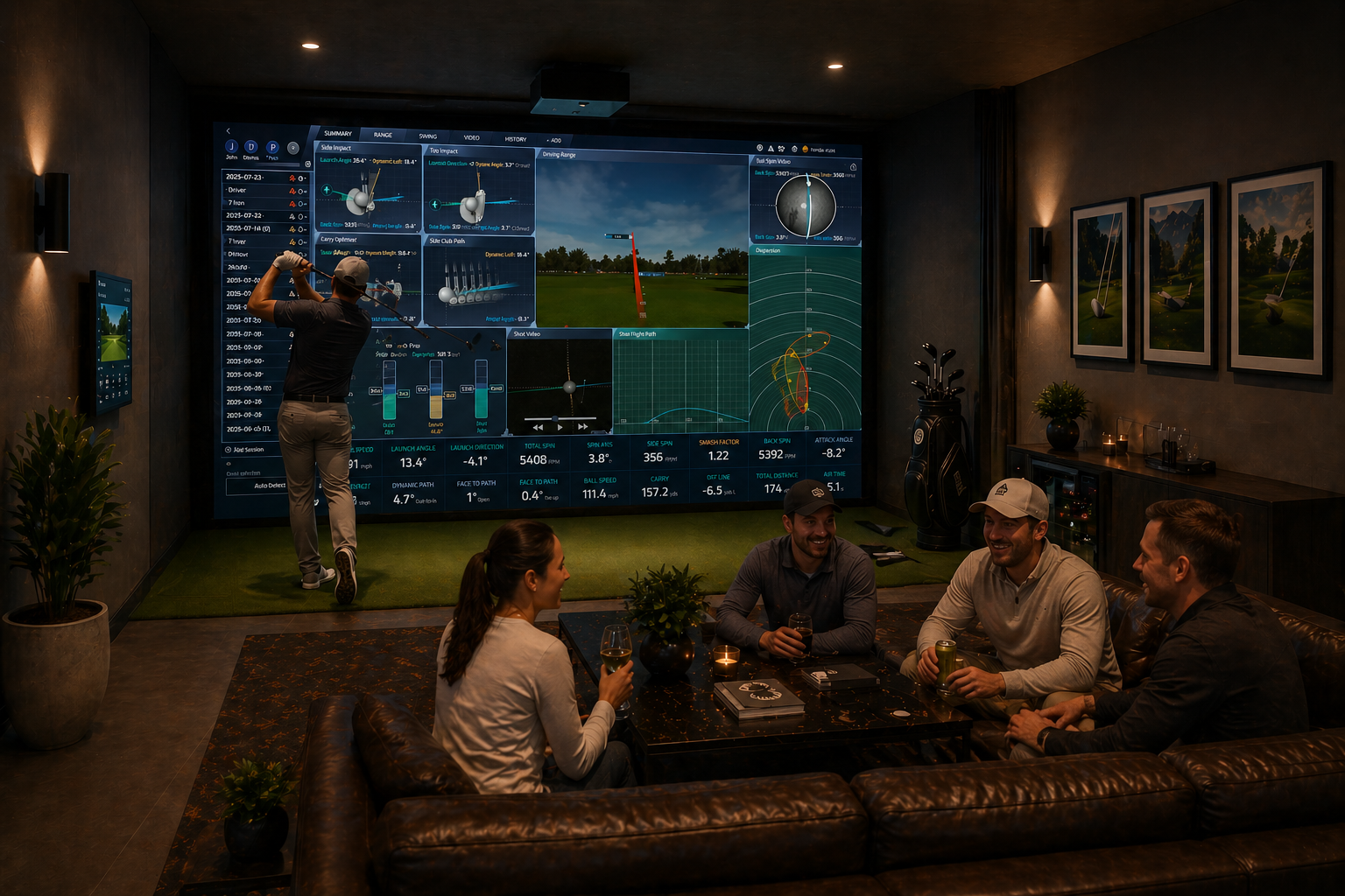Indoor golf events and leagues
